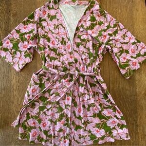 Vera Bradley Pink and Green Floral Robe